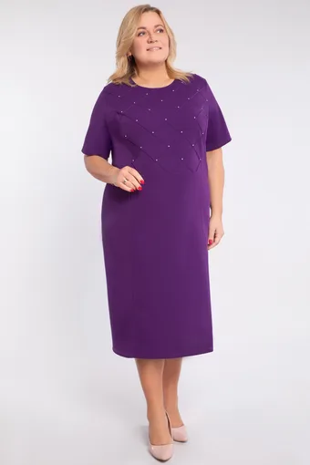 Violeta kleita ar pērlēm