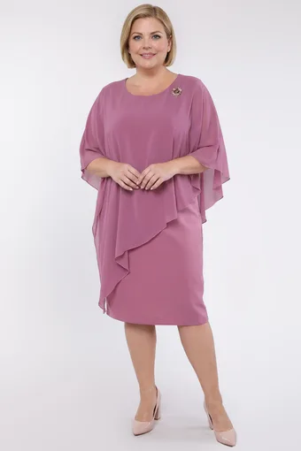Pūdervioleta kleita ar piespraudi