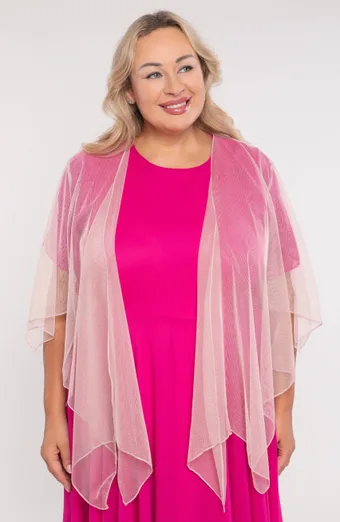 Rozā šifona bolero