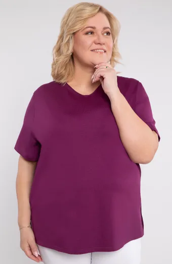Violeta adīta blūze