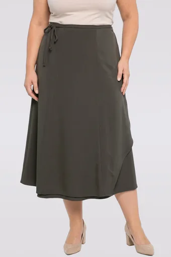 Khaki svārki ar saitēm