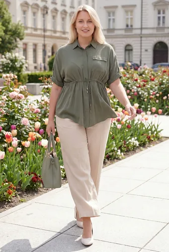 copy of copy of copy of copy of copy of Khaki krāsas lencītīšu tops