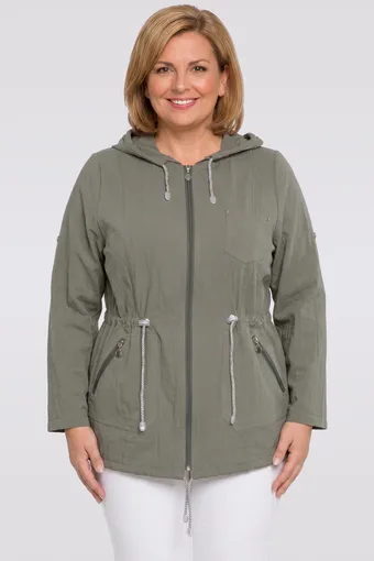 Khaki krāsas plāna jaka