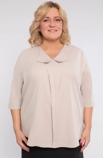 Lina brīva blūze bēšā krāsā