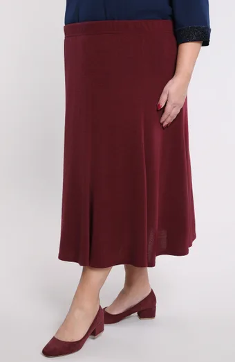 Silti bordo krāsas svārki ar starplikām