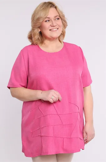 Rozā lina tunika