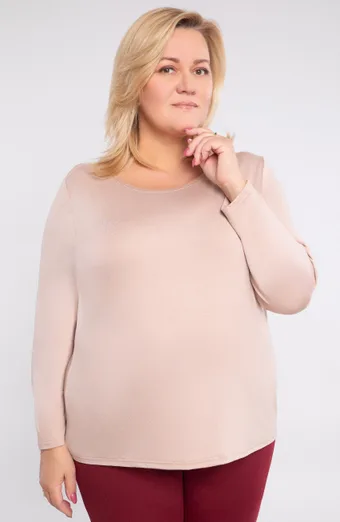 Vienkārša bēša blūze