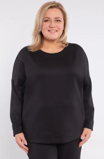 Melna vienkrāsaina blūze