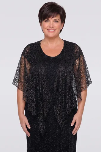 Sudraba un melna zirnekļa tīkla bolero