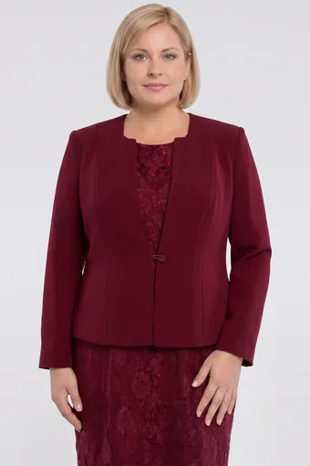 Bordo krāsas žakete ar pogu