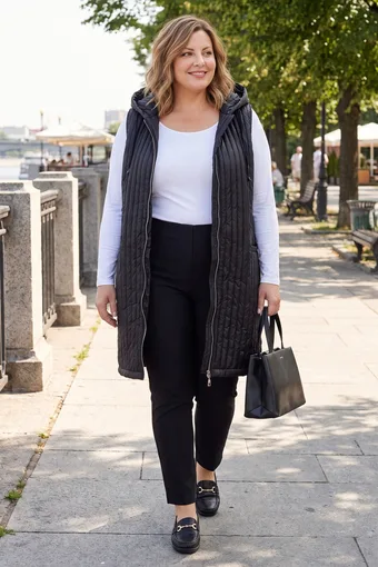 Melna stepēta veste